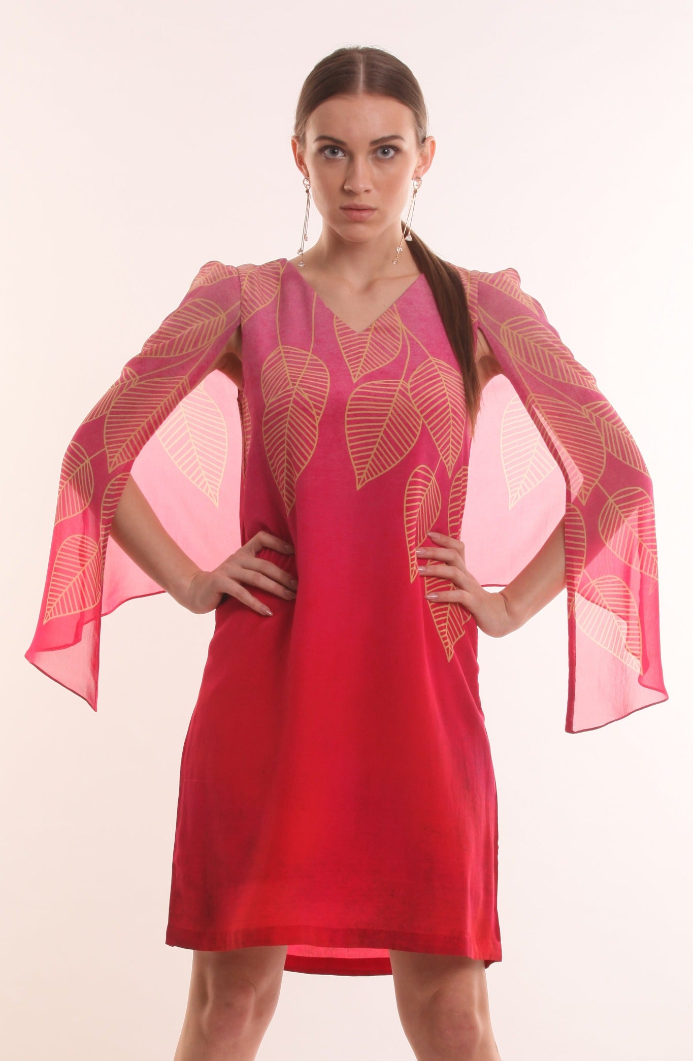 Pink Flamenco Cape Dress - CHANGE!