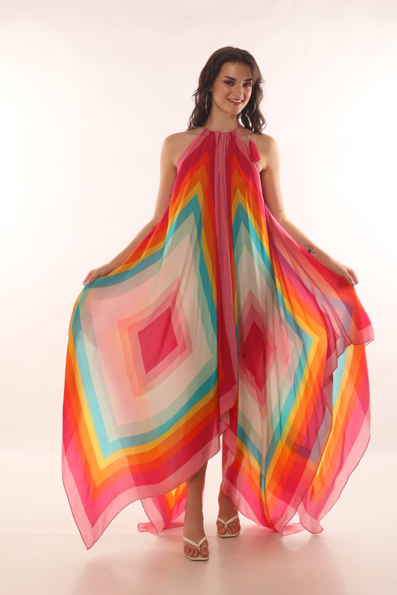 Multicolor Squared Dress - CHANGE!