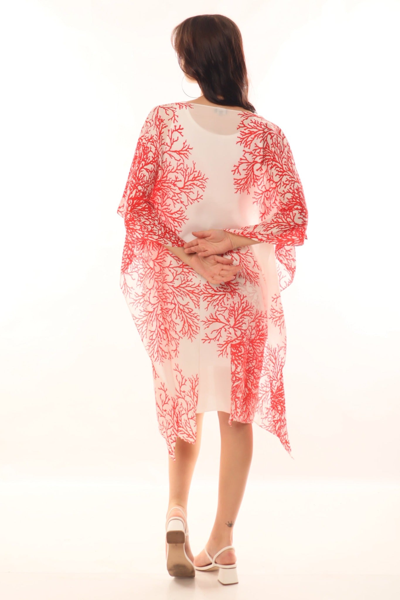 Sea Tree Red  & White Kaftan - CHANGE!