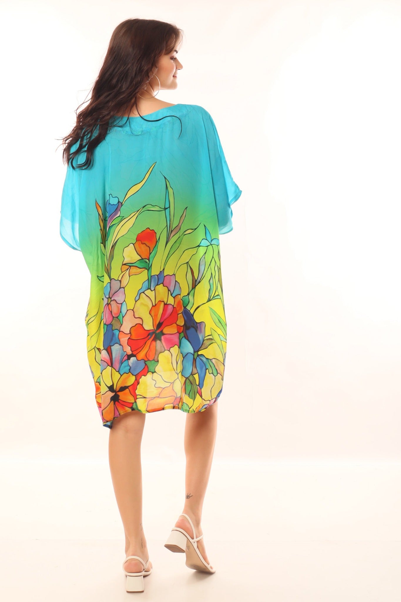 Floral Burst Kaftan Top - CHANGE!